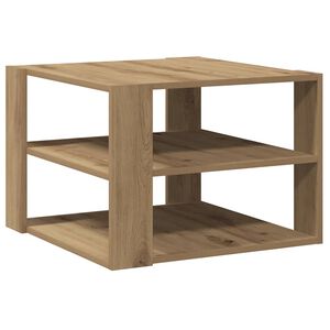 vidaXL Soffbord artisan ek 58x58x40 cm konstruerat tr&auml;
