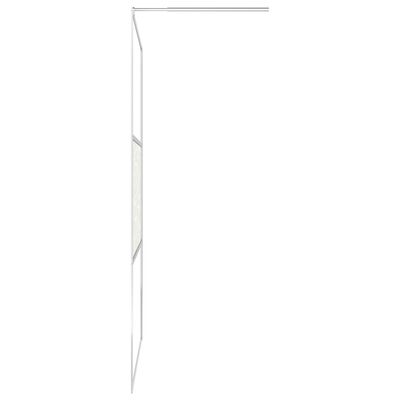 vidaXL Duschvägg med ESG-glas stendesign 115x195 cm