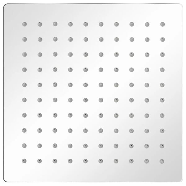 vidaXL Regnduschhuvud 2 st rostfritt st&aring;l 20x20 cm