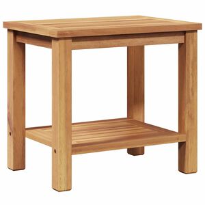 vidaXL Kaffeebord med lagring Brun 50 x 35 x 45 cm Massivt teaktr&auml;