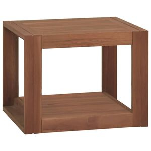 vidaXL V&auml;ggmonterat badrumssk&aring;p 45x45x35 cm massiv teak