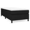 vidaXL Boxspring-s&auml;ngram svart 90x190cm tyg