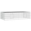 vidaXL Kaninhage 2 paneler 220x110x55 cm galvaniserat j&auml;rn
