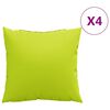 vidaXL Soffdynor 4 st ljusgr&ouml;na 60x60 cm tyg