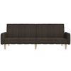 vidaXL B&auml;ddsoffa 2-sits m&ouml;rkbrun tyg
