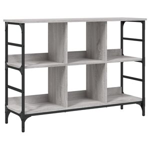 vidaXL Sk&auml;nk gr&aring; sonoma 102x32x73,5 cm konstruerat tr&auml;