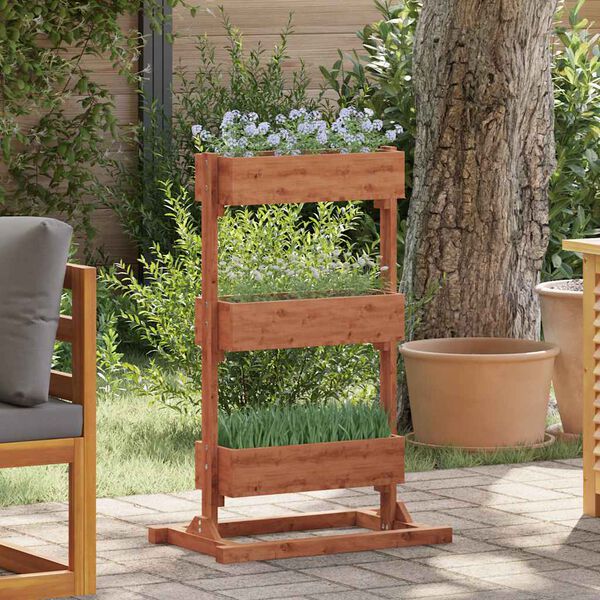 vidaXL Odlingsl&aring;da 52x30x78 cm grantr&auml;