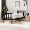 vidaXL S&auml;ngram massiv furu 75x190 cm svart