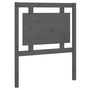 vidaXL S&auml;nggavel gr&aring; 80,5x4x100 cm massiv furu