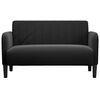 vidaXL Loveseat soffa svart 109 cm sammet