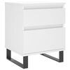 vidaXL S&auml;ngbord vit 40x35x50 cm konstruerat tr&auml;