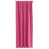 vidaXL M&ouml;rkl&auml;ggningsgardiner med Ringar 2 pcs Klart Pink 245 x 140 cm