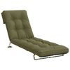 vidaXL Solstol Kudde VIANEN 100% Polyester Olivgr&ouml;n 200 x 55 x 8 cm