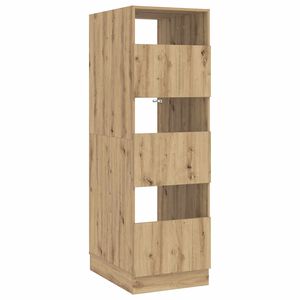 vidaXL Tv&auml;ttstuga Sk&aring;p Artisan Ek 50 x 68 x 162 cm Konstruerat tr&auml;
