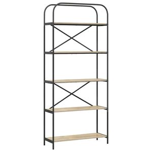 vidaXL Hyllsystem Sonoma-ek 80 x 30 x 183 cm Konstruerat tr&auml;