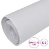 vidaXL Bilfoliering 2 st matt vit 100x150 cm