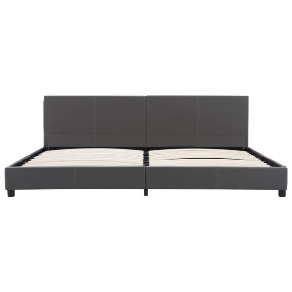 vidaXL S&auml;ngram gr&aring; konstl&auml;der 180x200 cm