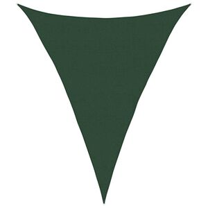 vidaXL Solsegel 160 g/m&sup2; m&ouml;rkgr&ouml;n 5x7x7 m HDPE