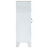 vidaXL Skåp vit 55x30x90 cm massivt akaciaträ