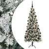 vidaXL Konstgjord julgran med julkulor 180 cm 300 LED-lampor Varmvit