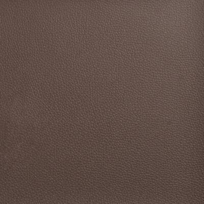 vidaXL Sängram med huvudgavel brun 80x200 cm konstläder