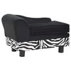 vidaXL Hundsoffa svart 57x34x36 cm plysch