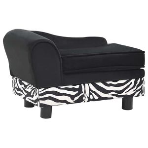 vidaXL Hundsoffa svart 57x34x36 cm plysch