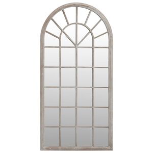 vidaXL Spegel sandf&auml;rgad 90x45 cm j&auml;rn f&ouml;r inomhusbruk
