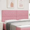 vidaXL Huvudgavel Rosa 200 cm Sammet