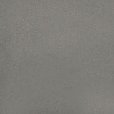 vidaXL Pocketresårmadrass ljusgrå 120x200x20 cm sammet
