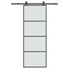 vidaXL Skjutd&ouml;rr med beslagset ESG glas och aluminium 76x205 cm