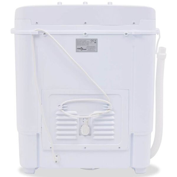 vidaXL Minitv&auml;ttmaskin med dubbla trummor 5,6 kg