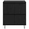 vidaXL Sideboard Svart Ek 60 x 35 x 70 cm