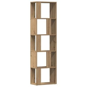vidaXL Bokhylla artisan ek 45x24x159 cm konstruerat tr&auml;