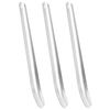 vidaXL Svettskrapa 3 st silver aluminium