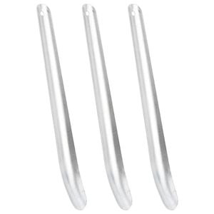 vidaXL Svettskrapa 3 st silver aluminium