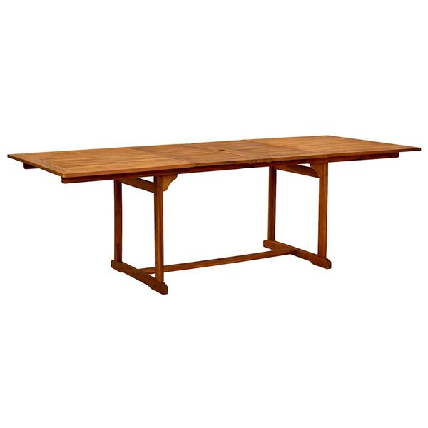 vidaXL Matgrupp f&ouml;r tr&auml;dg&aring;rden 7 delar massivt akaciatr&auml; och textilen