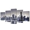 vidaXL Upps&auml;ttning v&auml;ggbonader p&aring; duk: New York Skyline 100 x 50 cm