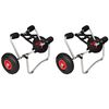 vidaXL Kajakvagnar 2 st aluminium