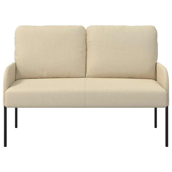 vidaXL Soffor med kudde 110cm Kr&auml;m Plywood