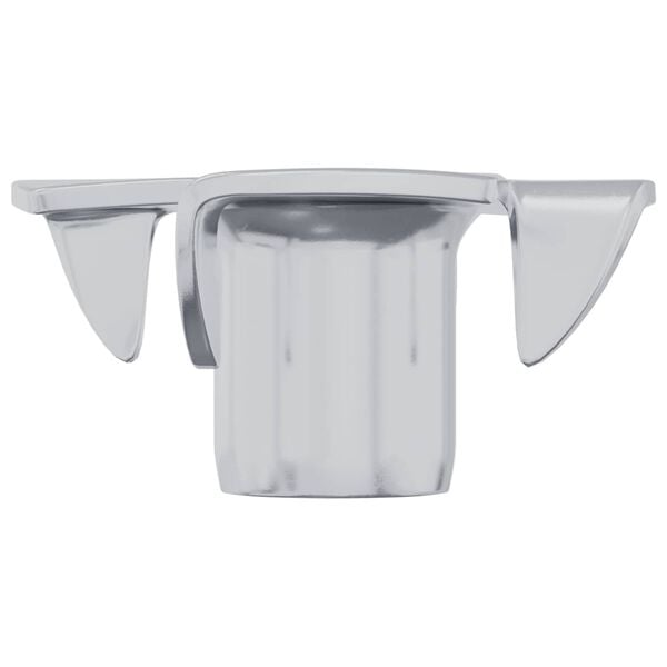 vidaXL Prongad T-mutter 12 pcs Silver M6 mm St&aring;l