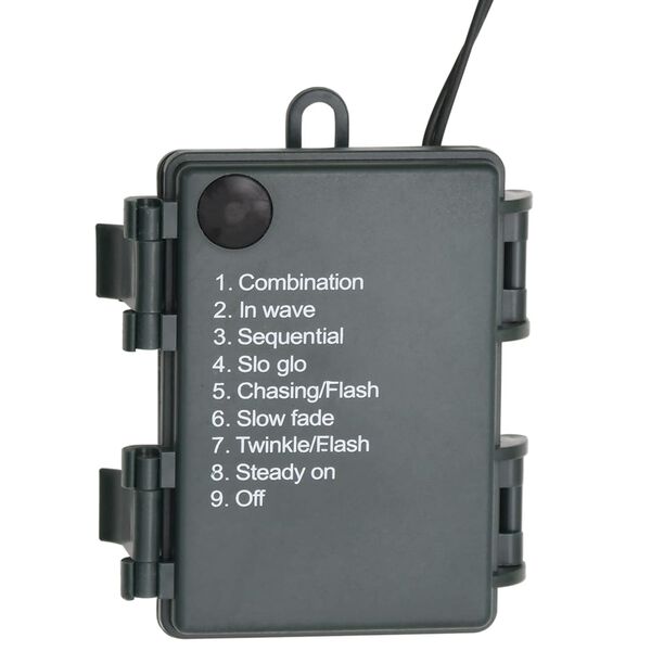 vidaXL Julkrans med lysdioder gr&ouml;n 45 cm PVC