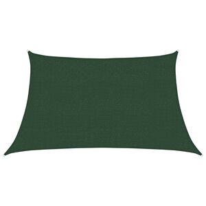 vidaXL Solsegel 160 g/m&sup2; m&ouml;rkgr&ouml;n 3/4x2 m HDPE