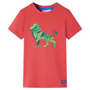 vidaXL T-shirt f&ouml;r barn r&ouml;d 128
