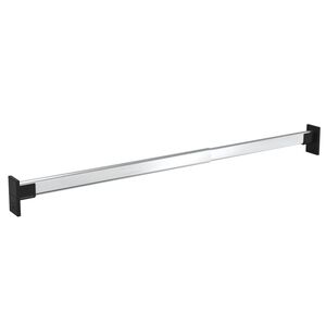 vidaXL Teleskopiska garderobsskenor 2 st silver 58-100 cm