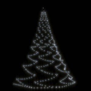 vidaXL H&auml;ngande julgran med metallkrok 260 LED kallvit 3 m inne/ute