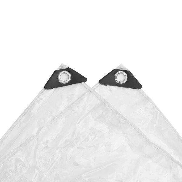 vidaXL Tarpulin Transparent 6 x 8 m PVC