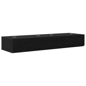vidaXL Studio skrivbord Svart ek 152 x 40 x 19,5 cm Konstruerat tr&auml;