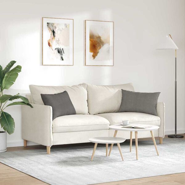 vidaXL Sofakuddar 2 pcs Ljusgrå 60 x 40 cm Kordread tyg