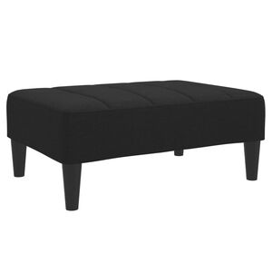 vidaXL Fotpall svart 77x55x31 cm tyg
